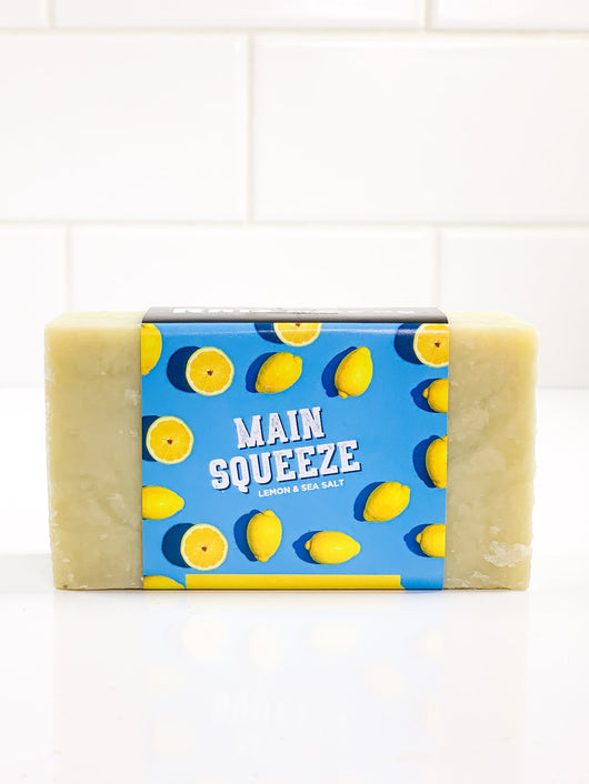 Main Squeeze Lemon & Sea Salt Rad Soap Bar 6 oz