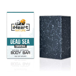 iHeart Nature Activated Charcoal / Dead Sea Soap Bar 6 oz.